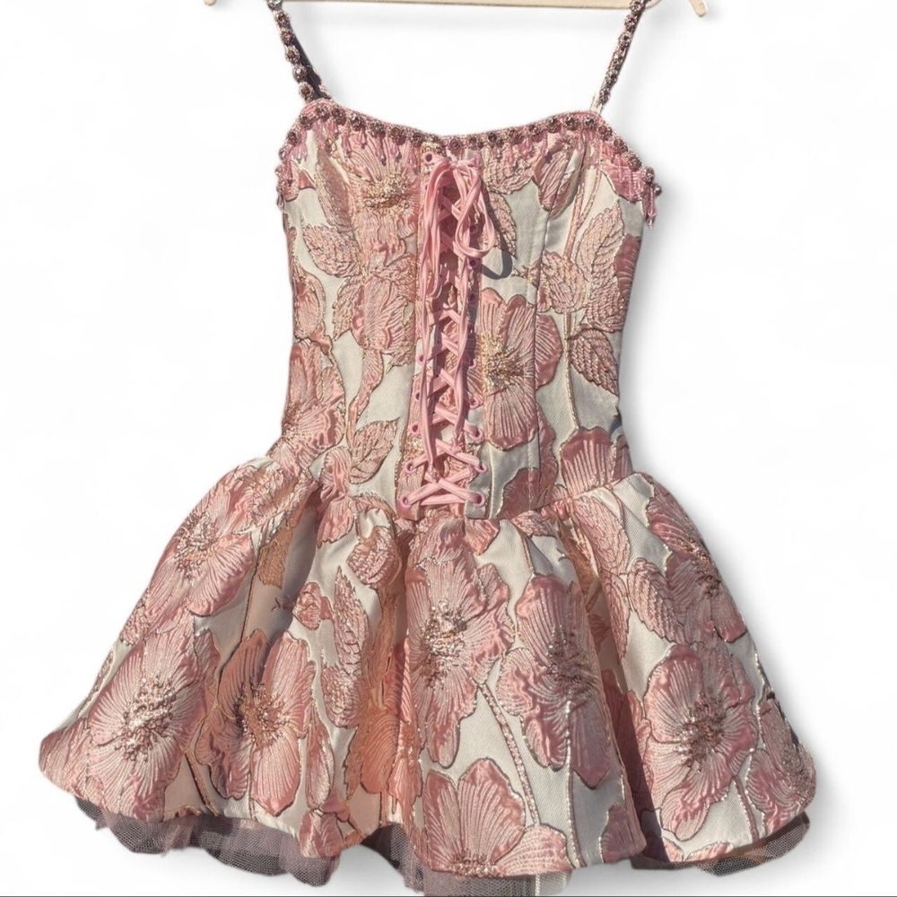 Sugar Thrillz Pink Satin Dress
